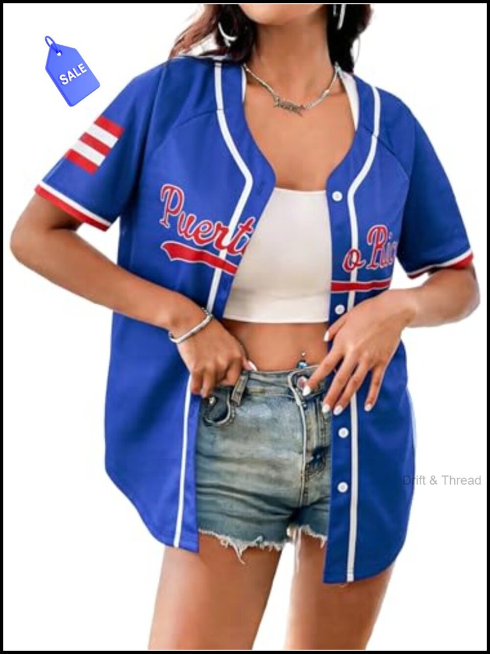 Women's Puerto Rico Jersey T-Shirt Short Sleeve Polyester Pride Top